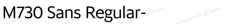 M730 Sans Regular字体转换